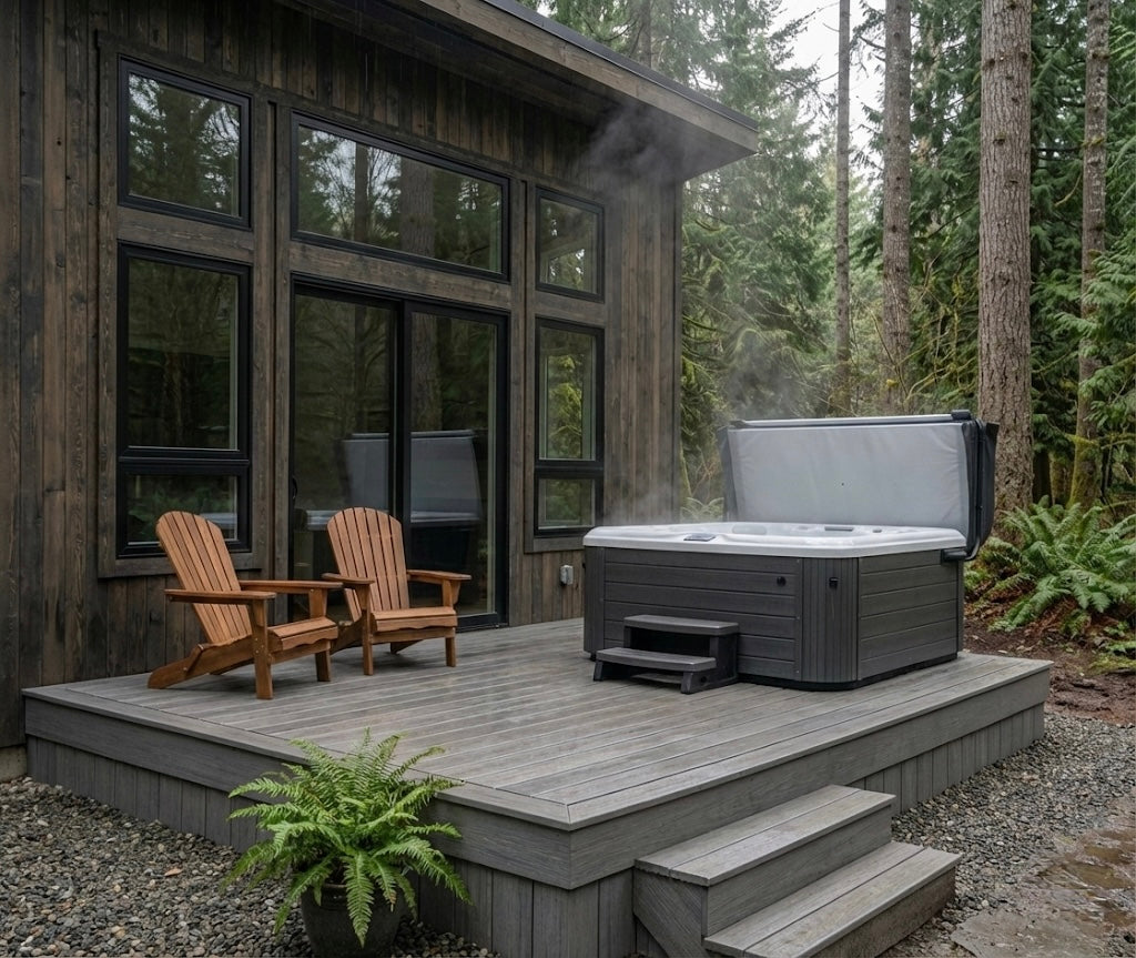 Hot tub deck design inspiration