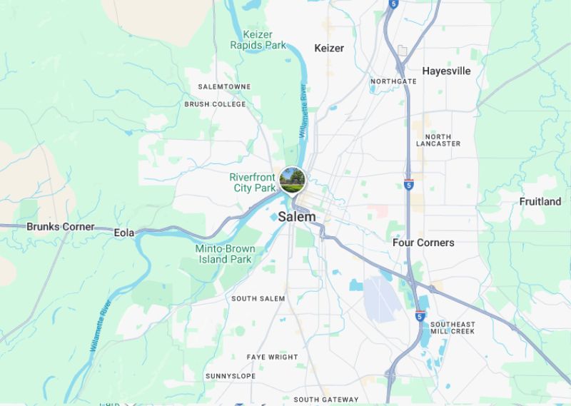 Salem, OR map
