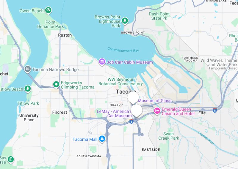 Tacoma, WA map